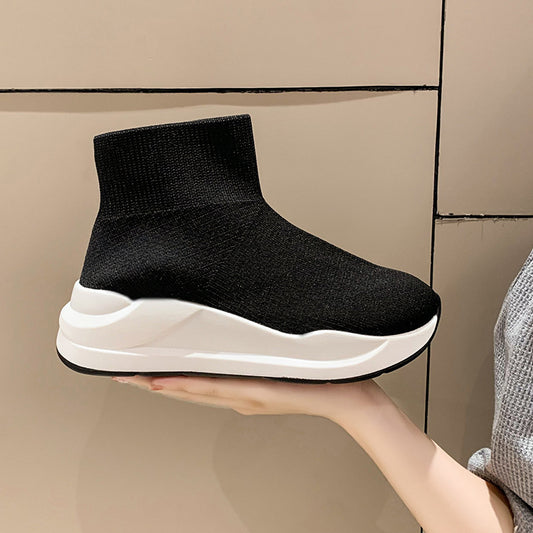 Unisex Thick Bottom Round Head Flying Socks Boots