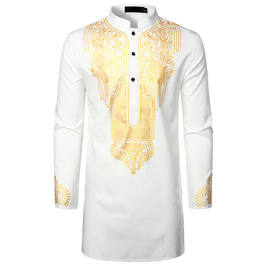 Men's Printed Totem Long Shirt