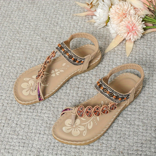 Sandals Summer Fashion Flowers Flat Beach Shoes For Women