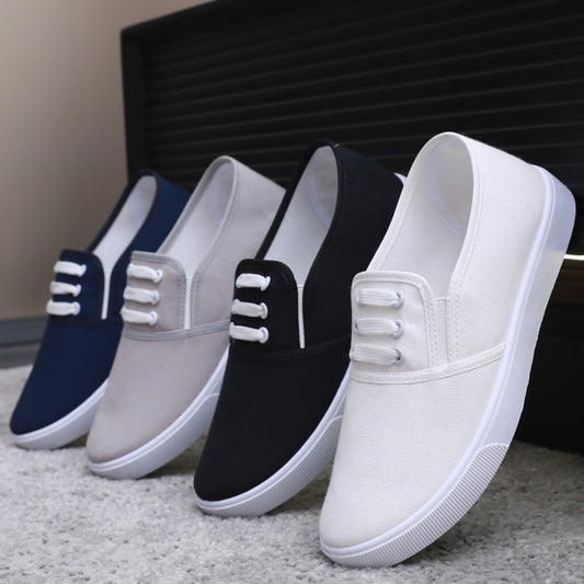 Slip-on Canvas Shoes Flat Men& Women