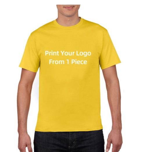 POD Cotton European And American Large Size Foreign Trade T Shirt