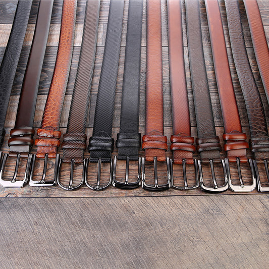 Fashion Men's Business Belt 2025 New Creative Gifts Belt Laser Logo Factory Wholesale