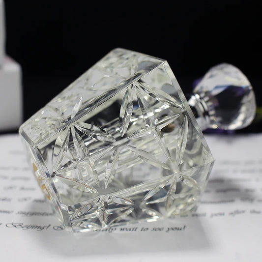12ML Fashion Crystal Perfume Bottle Refillable Essential Oil Bottle Travel Perfume Cosmetic Bottle Lady'S Gift