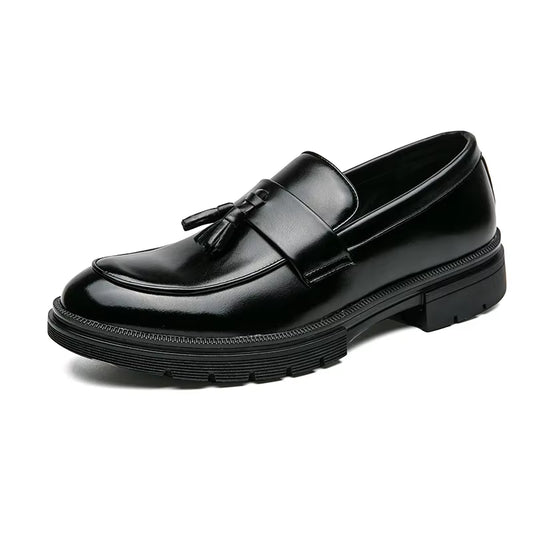 Luxury Brand Shoes Men Fashion plus Size 46 Soft Moccasins Men Loafers High Quality Leather Tassel Shoes Men Flats Driving Shoe.